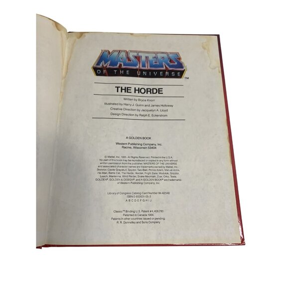 Masters Of The Universe The Horde Hardcover Book 1985 Golden Story Adventure - Picture 8 of 10
